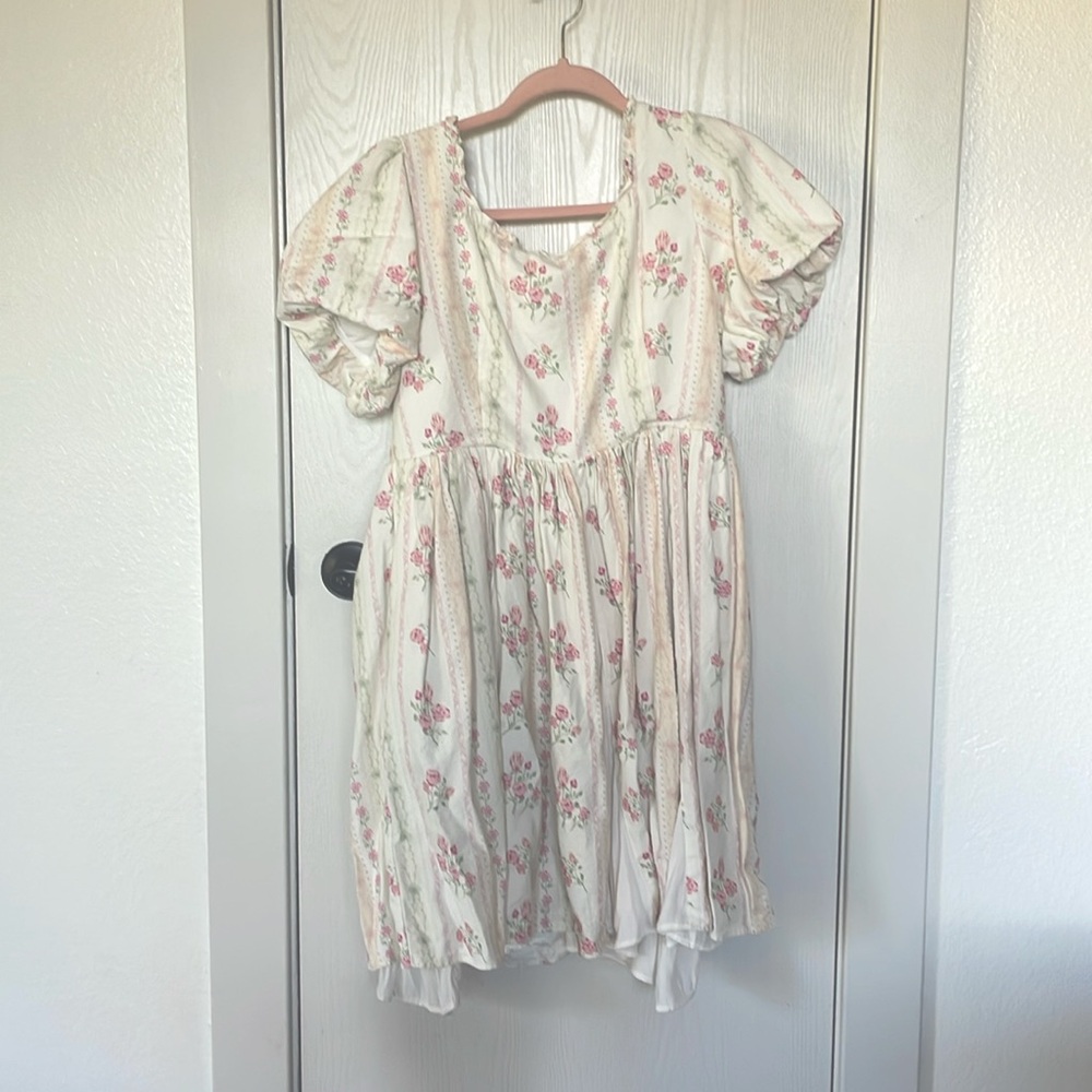 Ivy city co pink floral dress